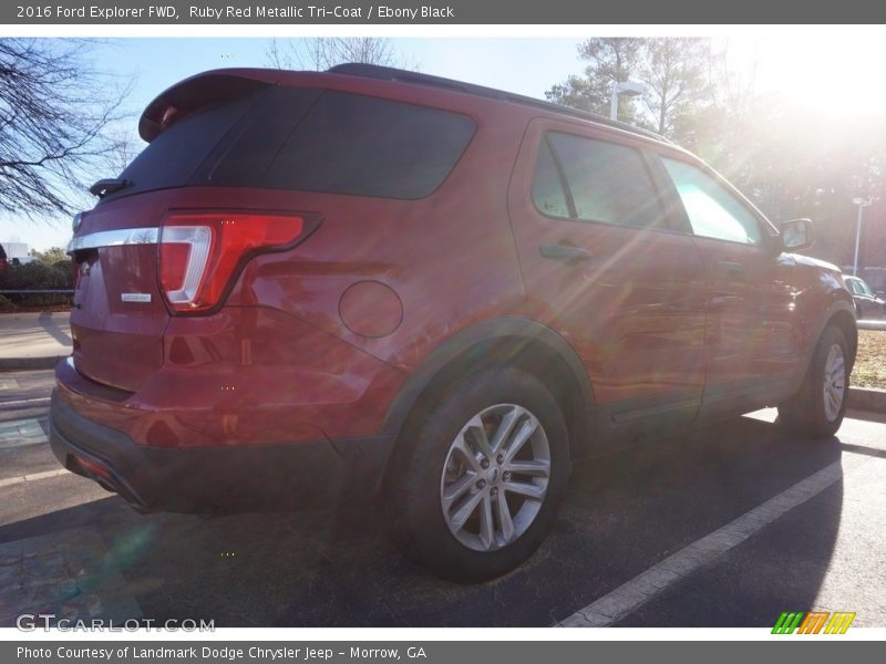 Ruby Red Metallic Tri-Coat / Ebony Black 2016 Ford Explorer FWD