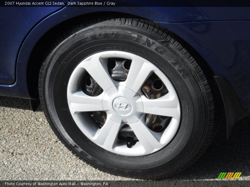 Dark Sapphire Blue / Gray 2007 Hyundai Accent GLS Sedan