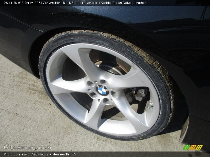 Black Sapphire Metallic / Saddle Brown Dakota Leather 2011 BMW 3 Series 335i Convertible