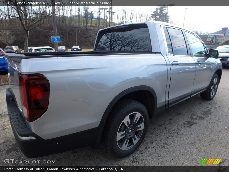 Lunar Silver Metallic / Black 2017 Honda Ridgeline RTL-T AWD