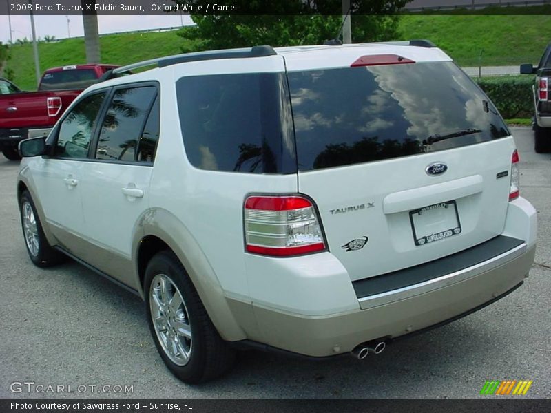 Oxford White / Camel 2008 Ford Taurus X Eddie Bauer