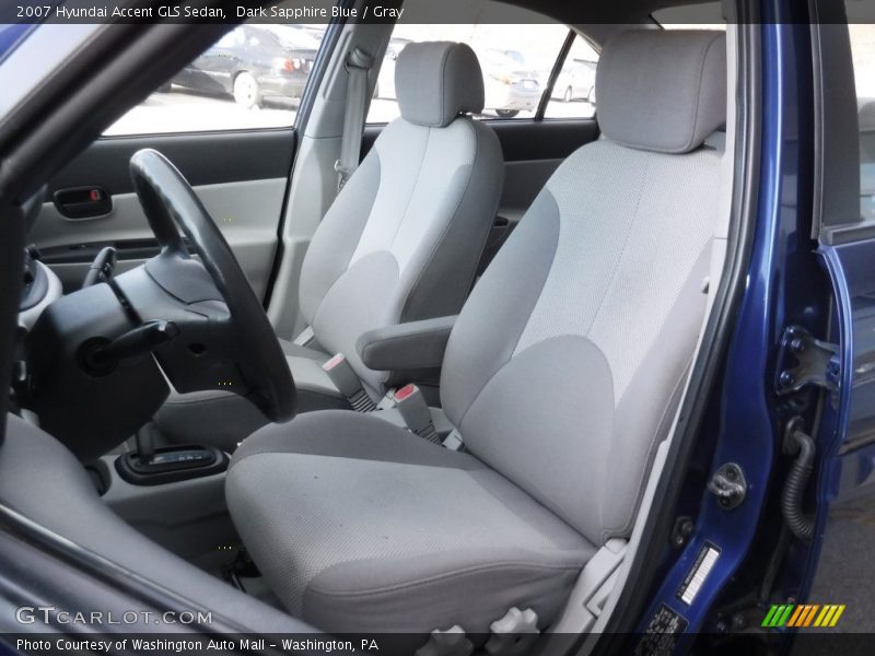 Dark Sapphire Blue / Gray 2007 Hyundai Accent GLS Sedan