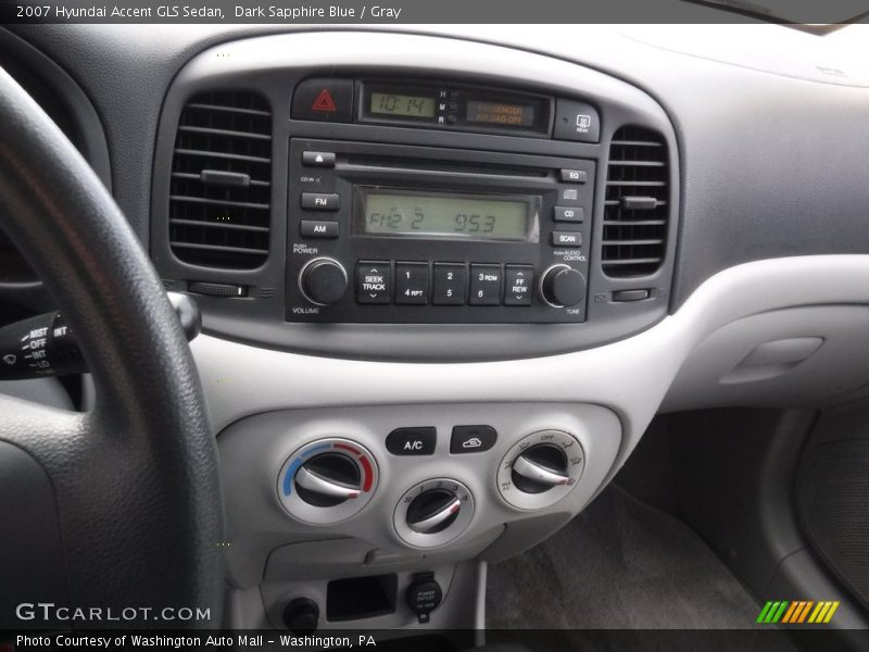 Dark Sapphire Blue / Gray 2007 Hyundai Accent GLS Sedan