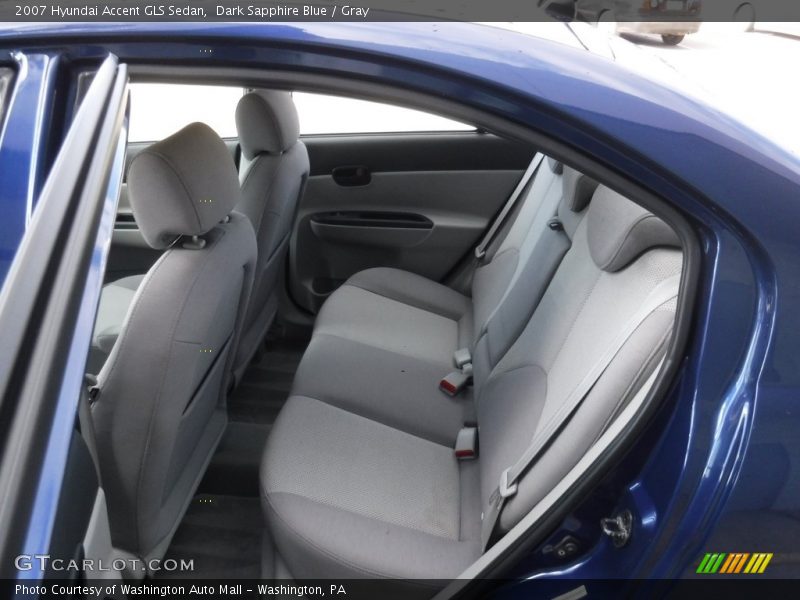 Dark Sapphire Blue / Gray 2007 Hyundai Accent GLS Sedan