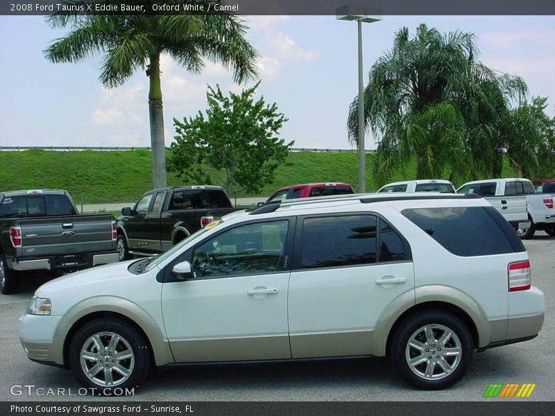 Oxford White / Camel 2008 Ford Taurus X Eddie Bauer