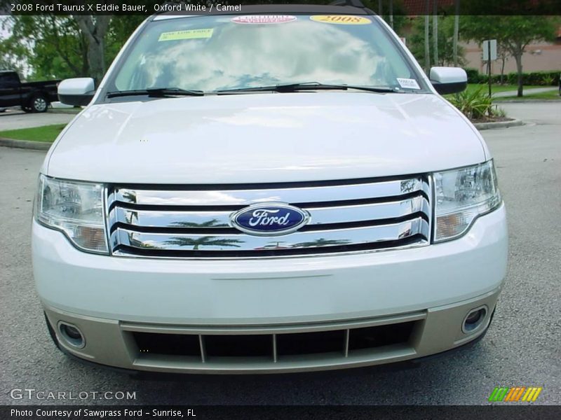 Oxford White / Camel 2008 Ford Taurus X Eddie Bauer