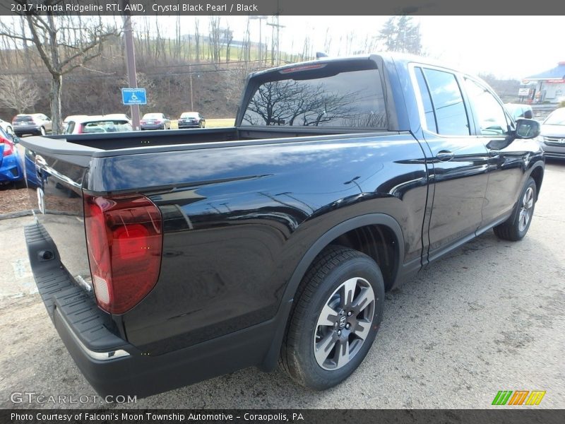 Crystal Black Pearl / Black 2017 Honda Ridgeline RTL AWD