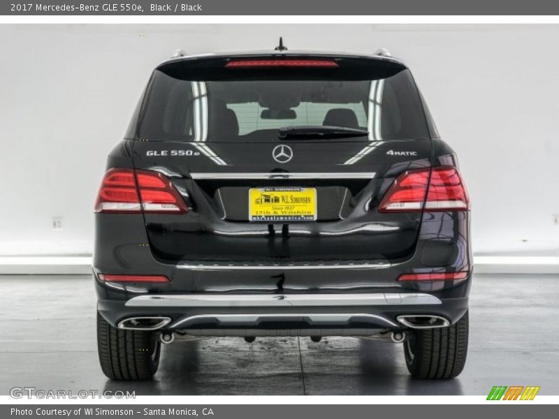 Black / Black 2017 Mercedes-Benz GLE 550e