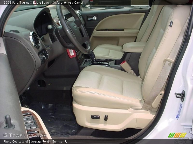 Oxford White / Camel 2008 Ford Taurus X Eddie Bauer