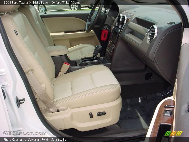 Oxford White / Camel 2008 Ford Taurus X Eddie Bauer