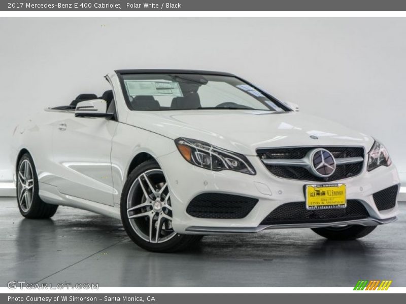 Polar White / Black 2017 Mercedes-Benz E 400 Cabriolet