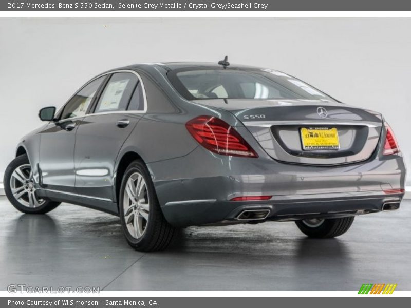 Selenite Grey Metallic / Crystal Grey/Seashell Grey 2017 Mercedes-Benz S 550 Sedan