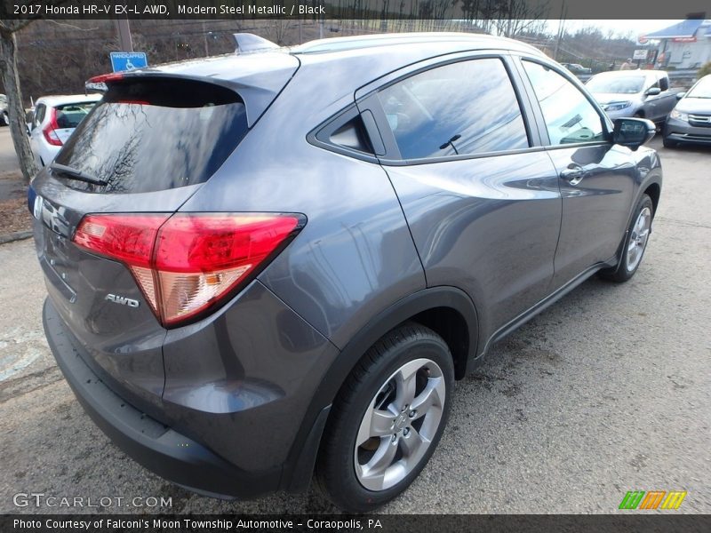 Modern Steel Metallic / Black 2017 Honda HR-V EX-L AWD
