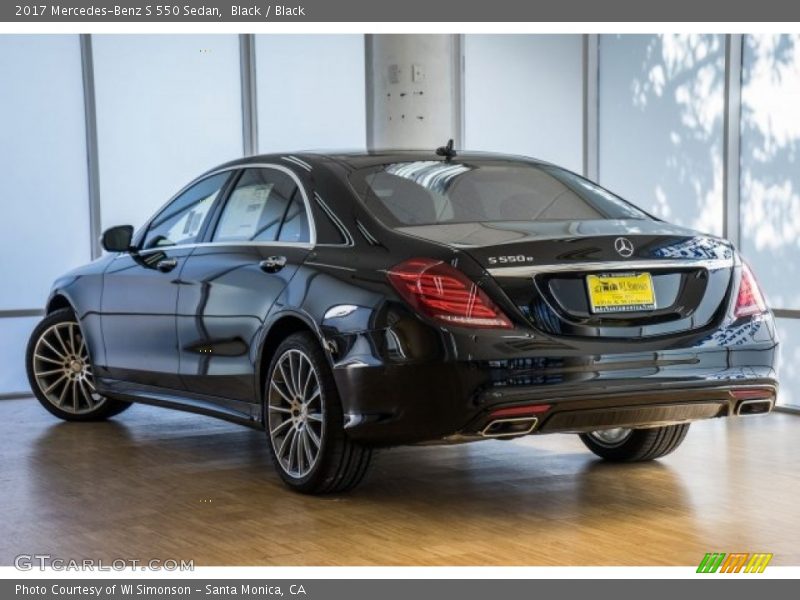 Black / Black 2017 Mercedes-Benz S 550 Sedan
