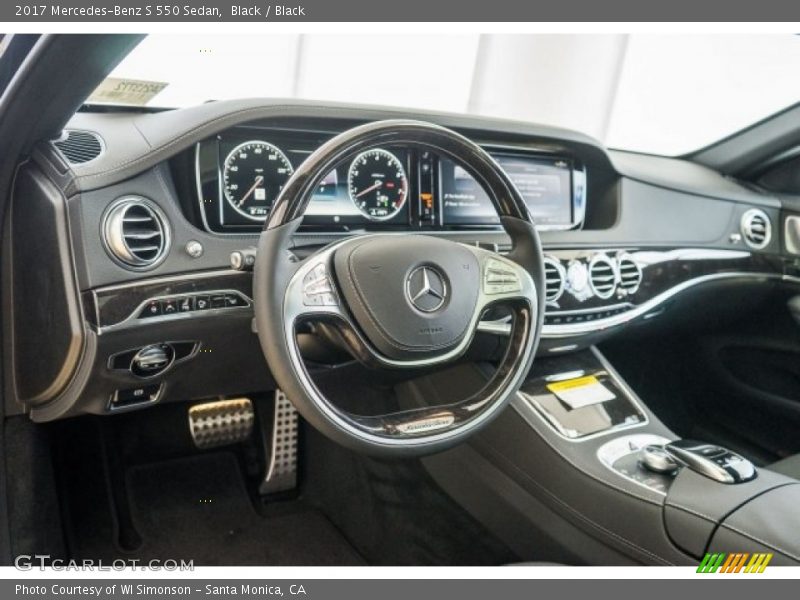Black / Black 2017 Mercedes-Benz S 550 Sedan