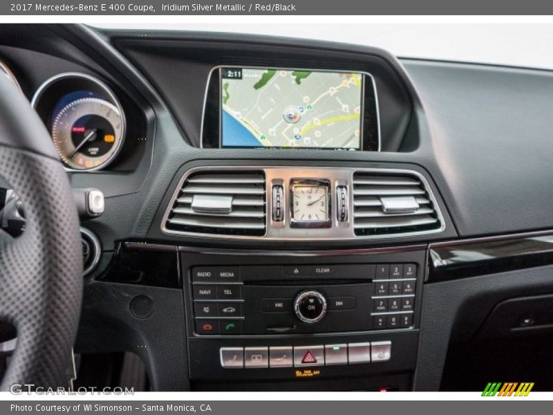 Iridium Silver Metallic / Red/Black 2017 Mercedes-Benz E 400 Coupe