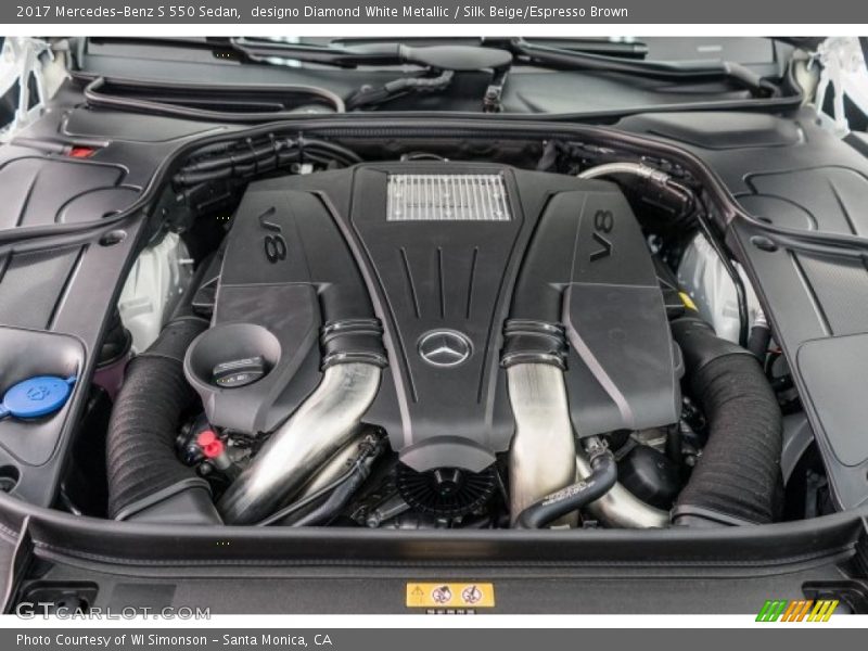  2017 S 550 Sedan Engine - 4.7 Liter DI biturbo DOHC 32-Valve VVT V8