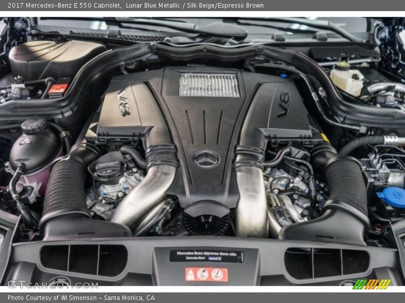  2017 E 550 Cabriolet Engine - 4.7 Liter Turbocharged DOHC 24-Valve VVT V8