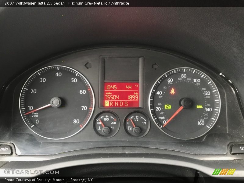 Platinum Grey Metallic / Anthracite 2007 Volkswagen Jetta 2.5 Sedan