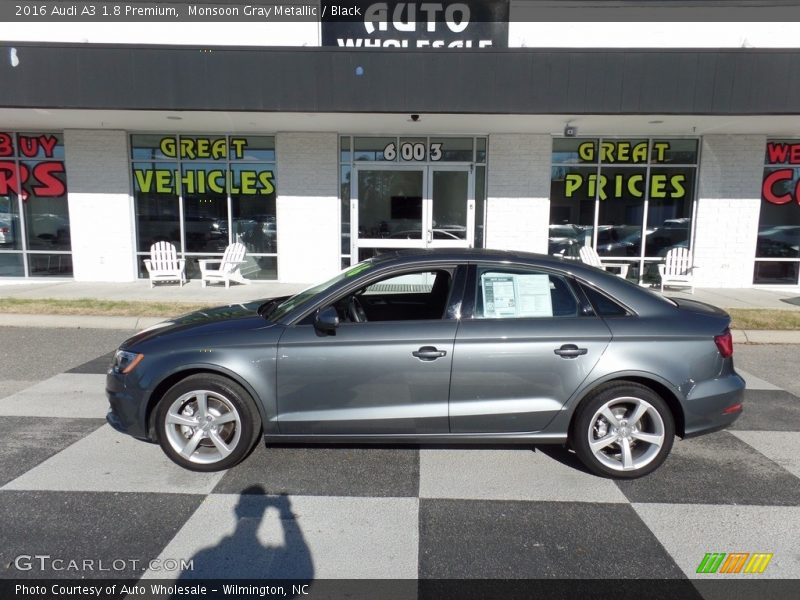 Monsoon Gray Metallic / Black 2016 Audi A3 1.8 Premium