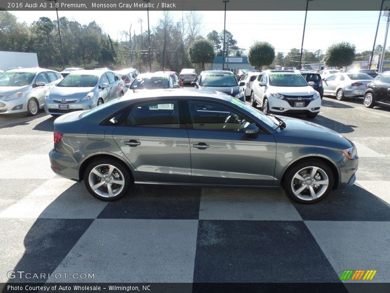 Monsoon Gray Metallic / Black 2016 Audi A3 1.8 Premium