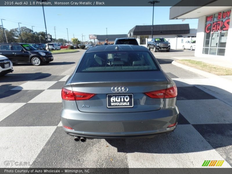 Monsoon Gray Metallic / Black 2016 Audi A3 1.8 Premium