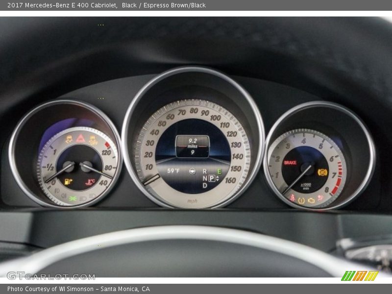  2017 E 400 Cabriolet 400 Cabriolet Gauges