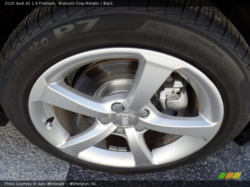 Monsoon Gray Metallic / Black 2016 Audi A3 1.8 Premium