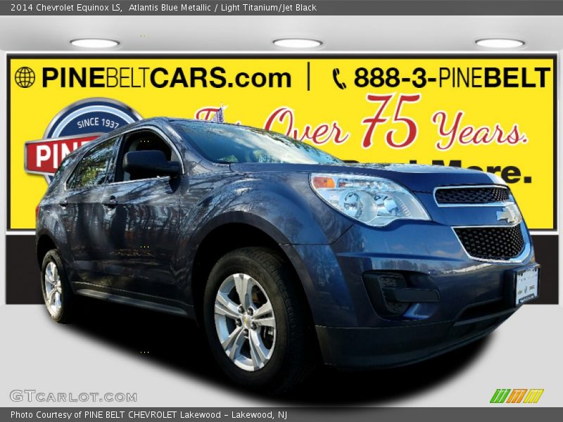 Atlantis Blue Metallic / Light Titanium/Jet Black 2014 Chevrolet Equinox LS