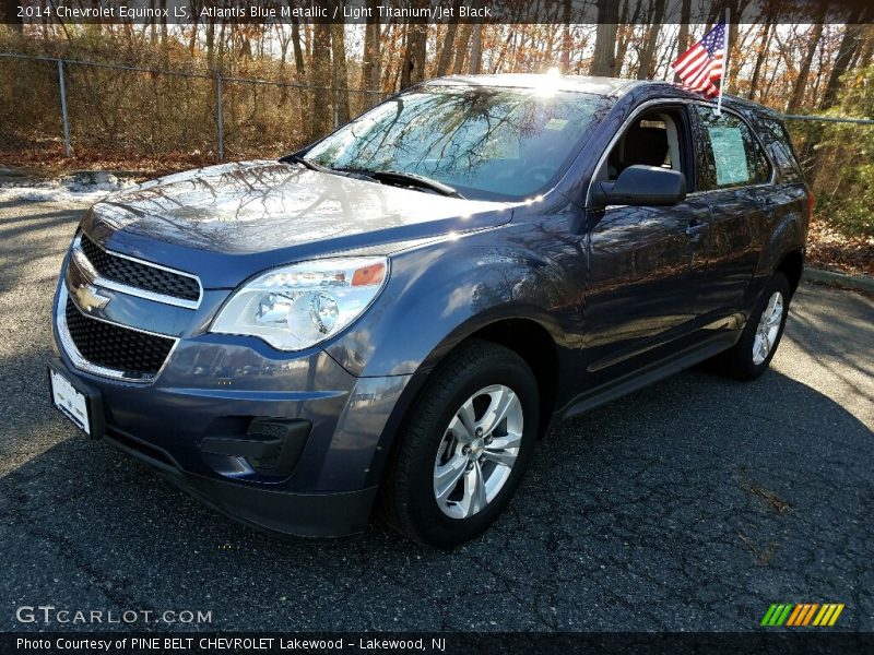 Atlantis Blue Metallic / Light Titanium/Jet Black 2014 Chevrolet Equinox LS