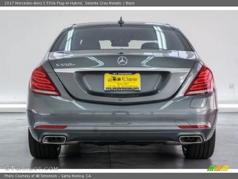 Selenite Grey Metallic / Black 2017 Mercedes-Benz S 550e Plug-In Hybrid