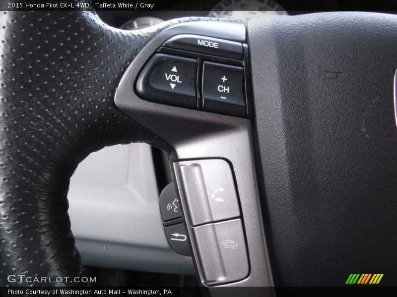 Taffeta White / Gray 2015 Honda Pilot EX-L 4WD