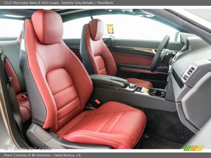 Selenite Grey Metallic / Red/Black 2017 Mercedes-Benz E 400 Coupe