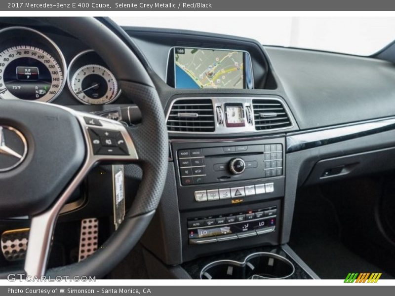 Selenite Grey Metallic / Red/Black 2017 Mercedes-Benz E 400 Coupe