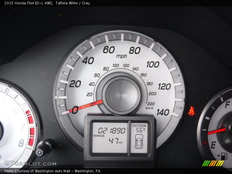 Taffeta White / Gray 2015 Honda Pilot EX-L 4WD