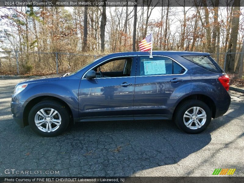 Atlantis Blue Metallic / Light Titanium/Jet Black 2014 Chevrolet Equinox LS