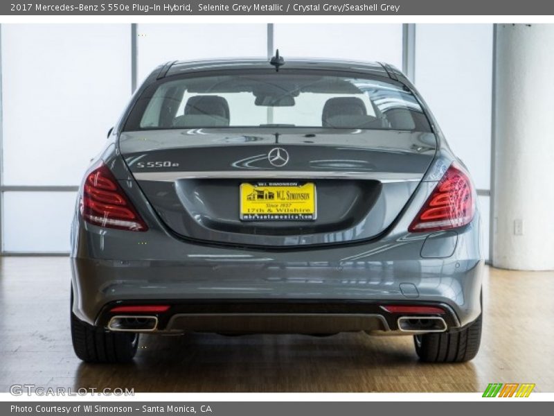 Selenite Grey Metallic / Crystal Grey/Seashell Grey 2017 Mercedes-Benz S 550e Plug-In Hybrid