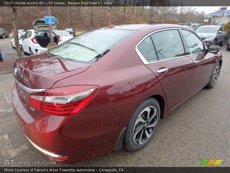 Basque Red Pearl II / Ivory 2017 Honda Accord EX-L V6 Sedan