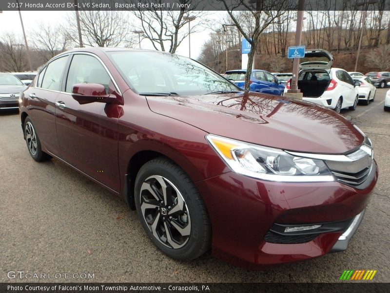 Basque Red Pearl II / Ivory 2017 Honda Accord EX-L V6 Sedan