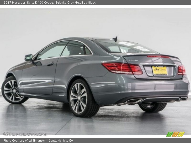 Selenite Grey Metallic / Black 2017 Mercedes-Benz E 400 Coupe