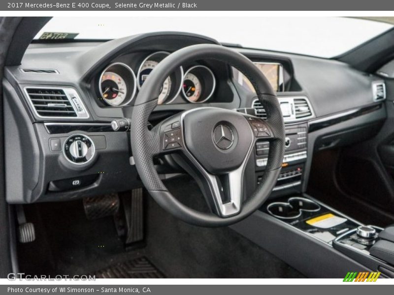 Selenite Grey Metallic / Black 2017 Mercedes-Benz E 400 Coupe