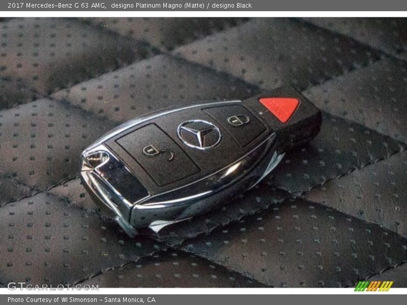 Keys of 2017 G 63 AMG