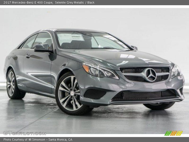 Selenite Grey Metallic / Black 2017 Mercedes-Benz E 400 Coupe