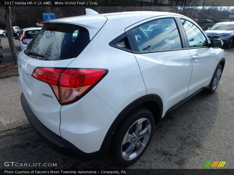 White Orchid Pearl / Gray 2017 Honda HR-V LX AWD