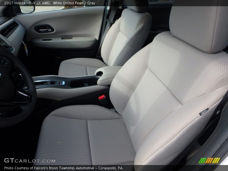 White Orchid Pearl / Gray 2017 Honda HR-V LX AWD