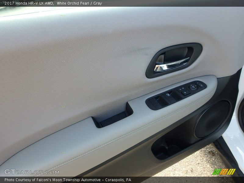 White Orchid Pearl / Gray 2017 Honda HR-V LX AWD