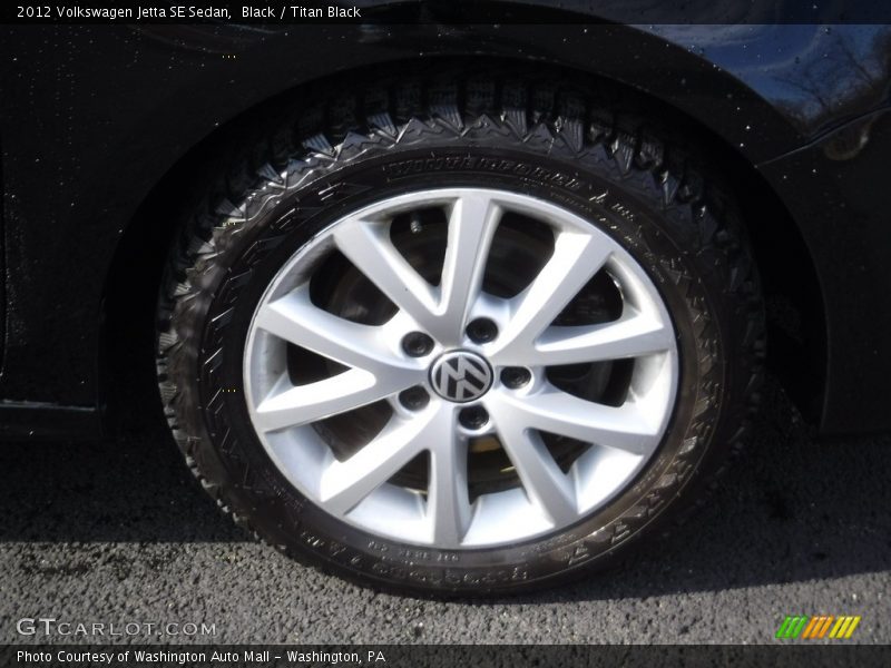 Black / Titan Black 2012 Volkswagen Jetta SE Sedan