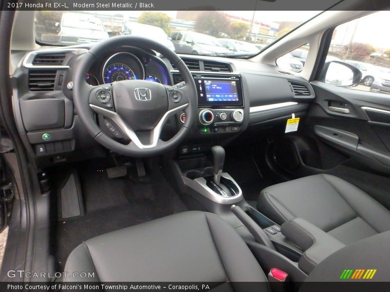  2017 Fit EX-L Black Interior