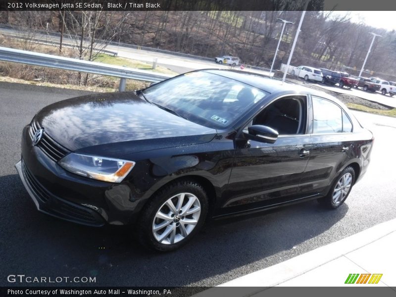 Black / Titan Black 2012 Volkswagen Jetta SE Sedan