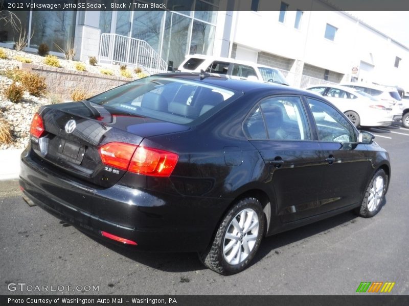 Black / Titan Black 2012 Volkswagen Jetta SE Sedan